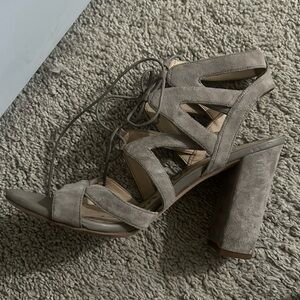 Suede block heel lace up Sam Edelman